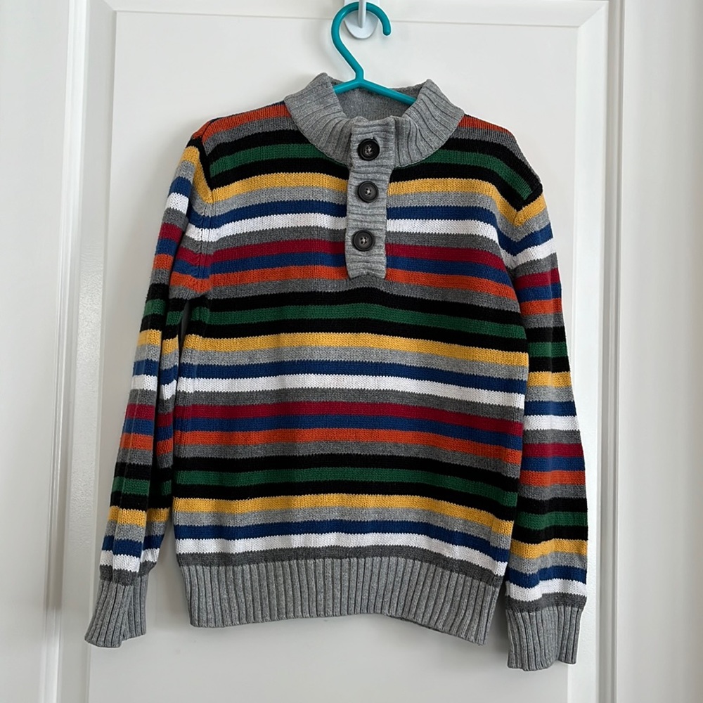 Gymboree 1/4 button knit sweater size small 5/6